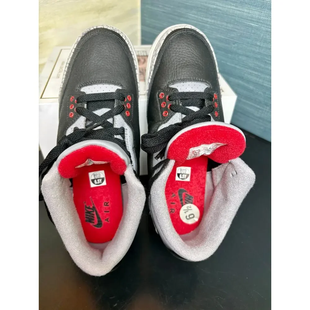 New w/o Box - SZ 6.5y - Air Jordan Kids Grade School Retro 3